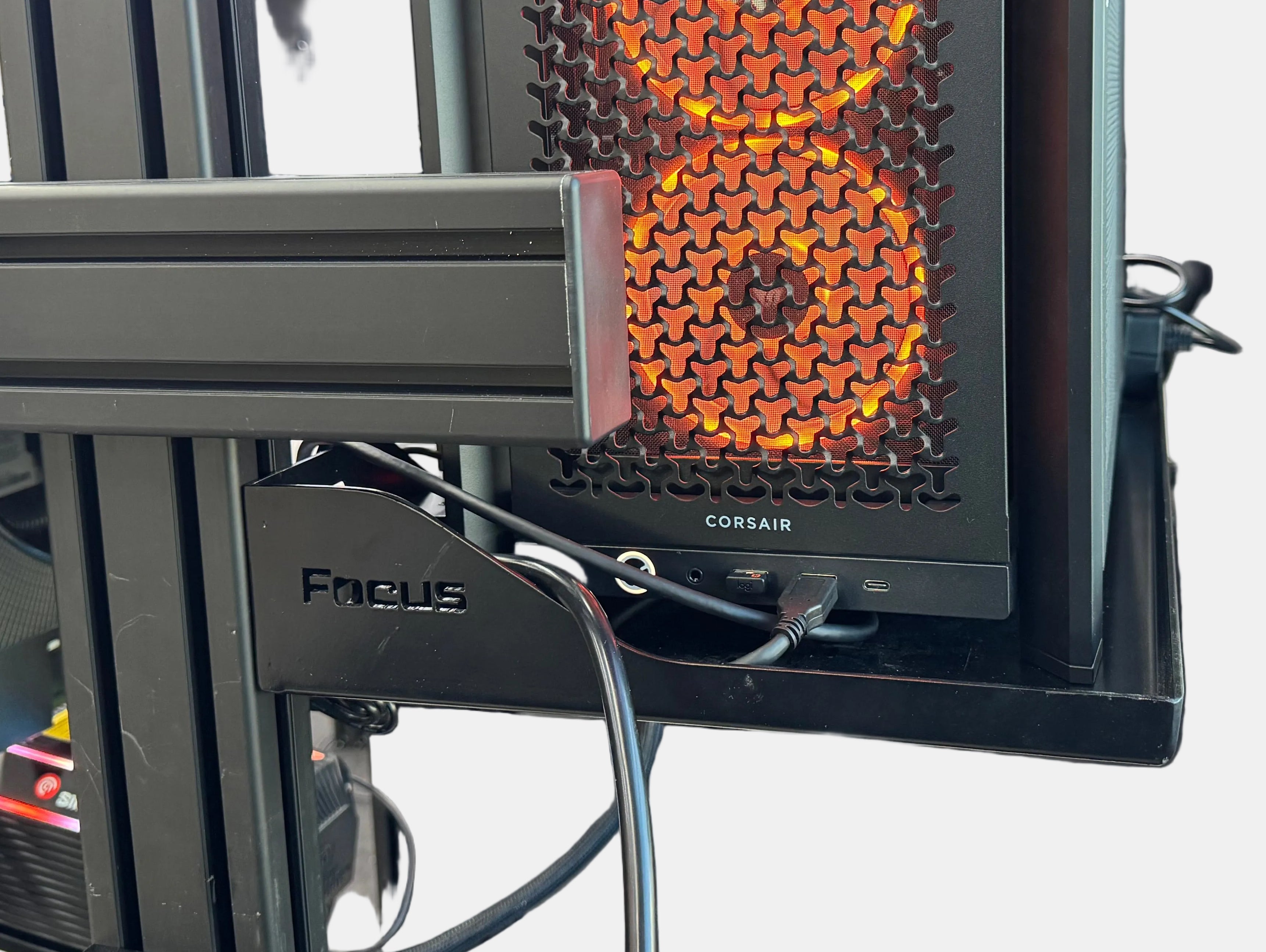 Focus Sim Racing PC Shelf for Sim Racing Rigs – Heavy-Duty Mounting Solution