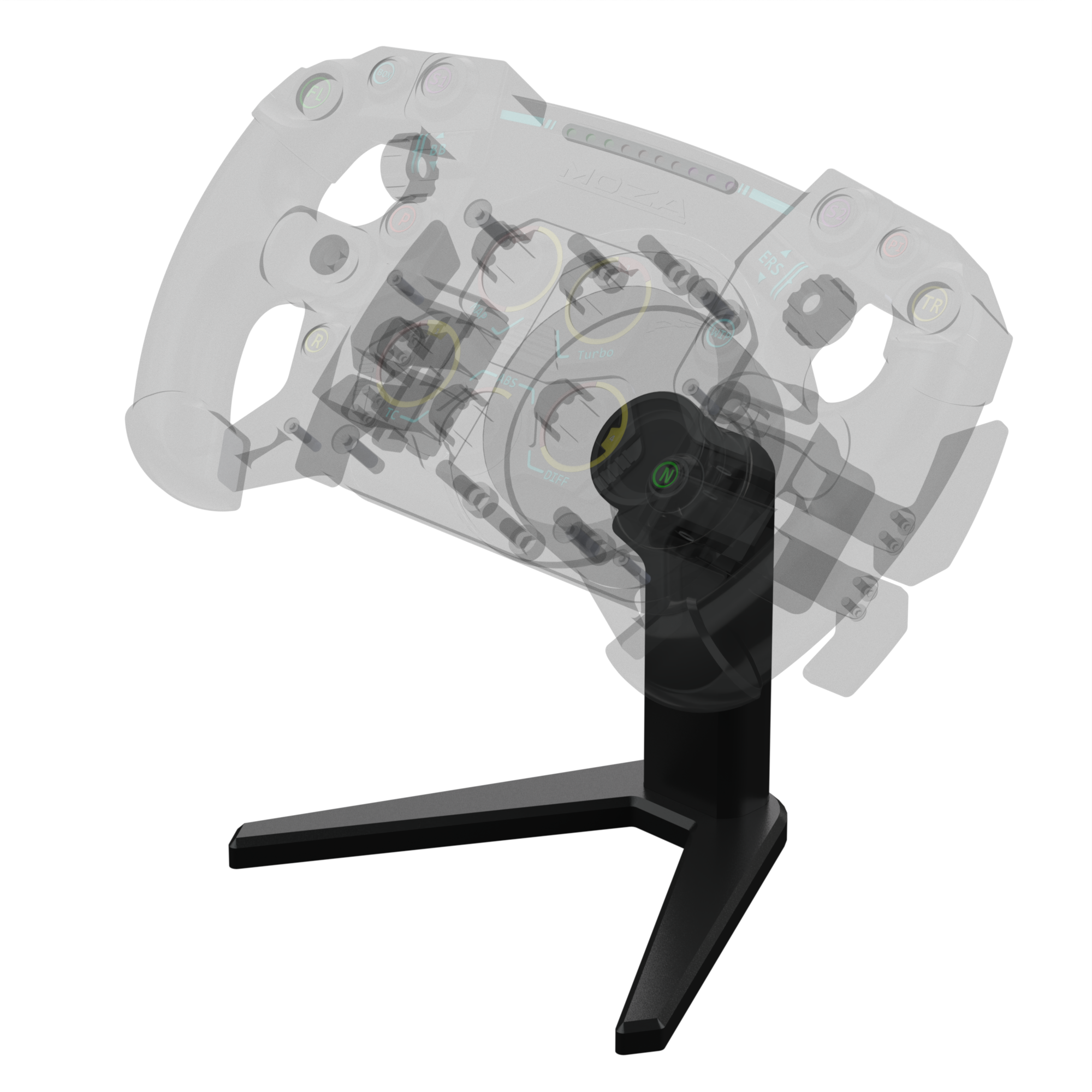 Sim Racing Steering Wheel Display Stand – Premium Desktop Mount for All Major Brands